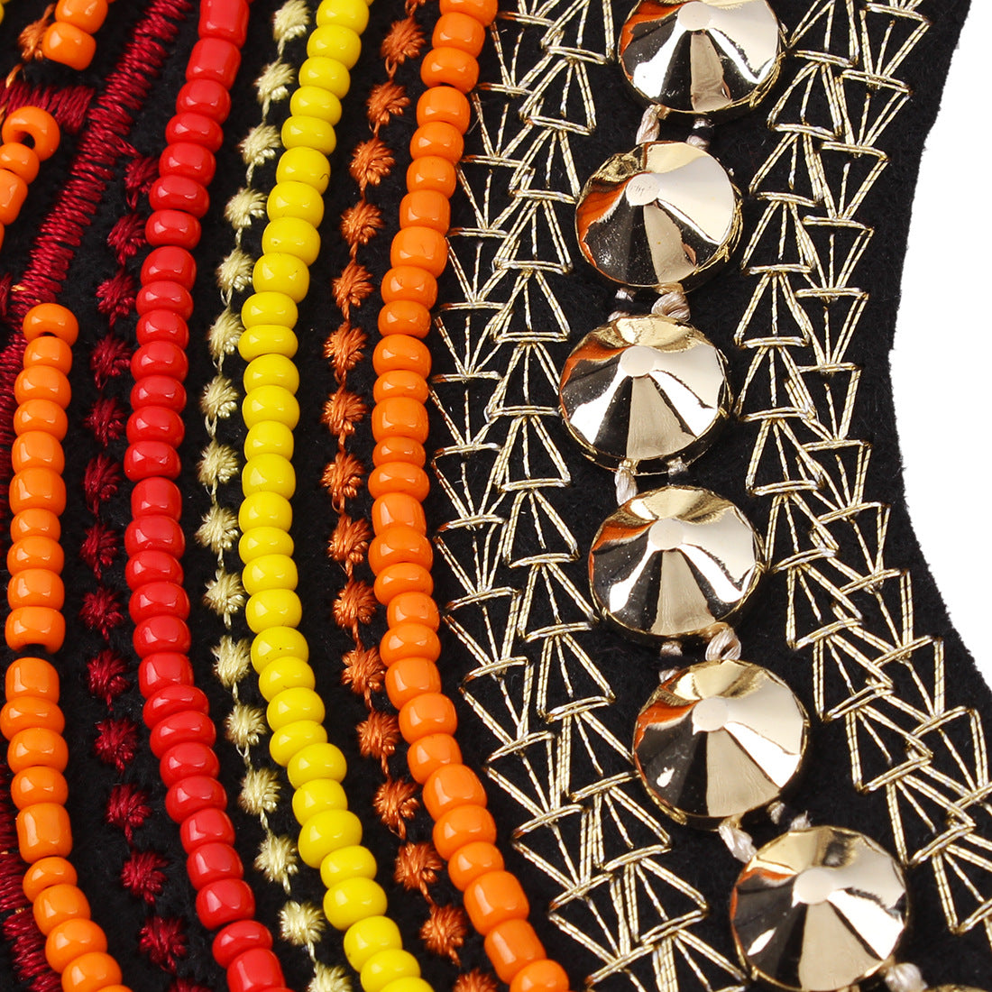 Retro Vintage Necklace Bohemian Fashion False Collar Necklace Bead Woven Necklace Women Egyptian Choker Necklace Jewelry