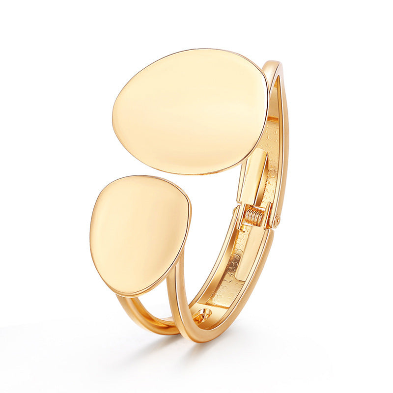 Women Statement Alloy Cuff Opening Rough Bangles Fashion Jewelry Party Wedding