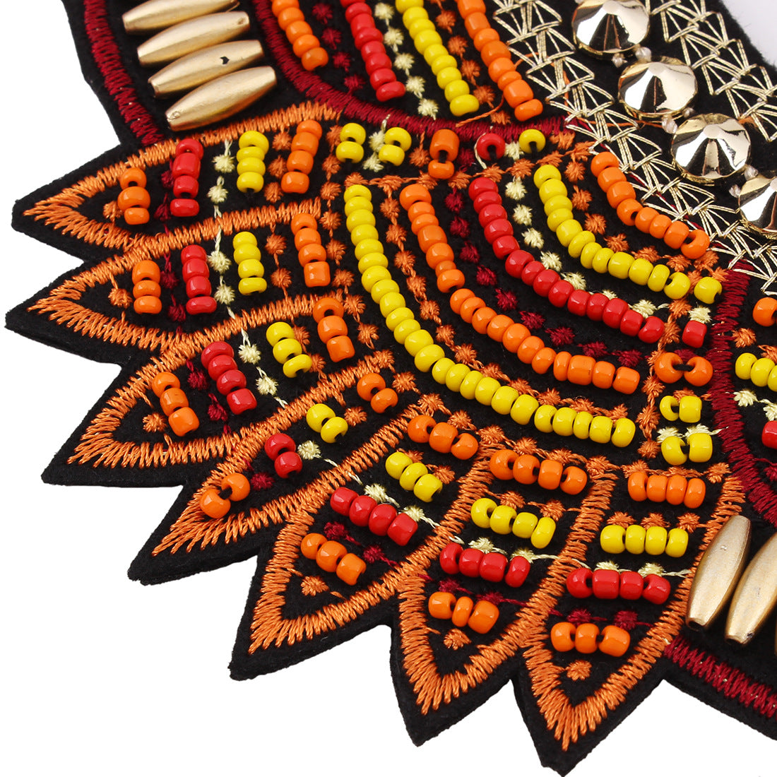 Retro Vintage Necklace Bohemian Fashion False Collar Necklace Bead Woven Necklace Women Egyptian Choker Necklace Jewelry