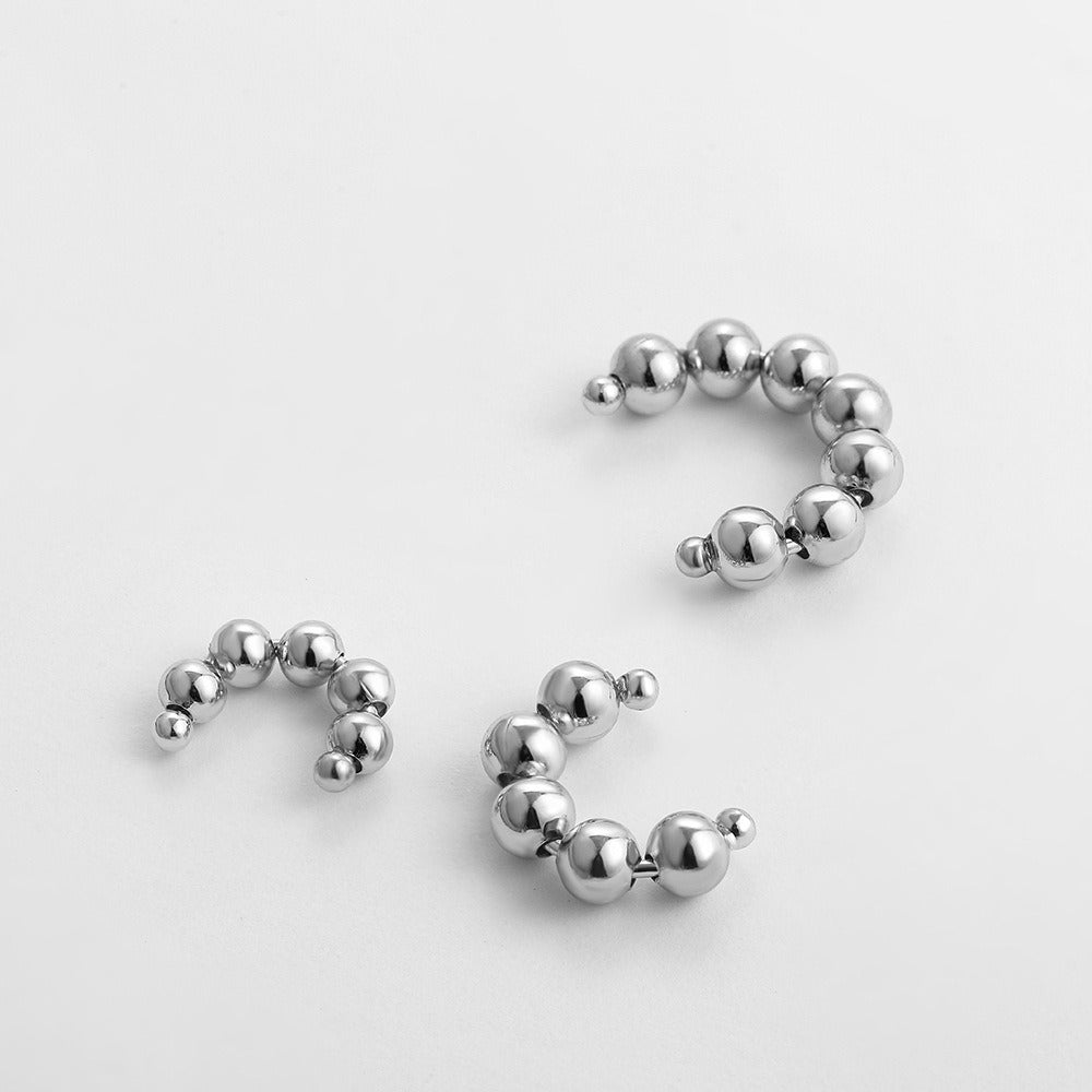 Metal Beads Personalized Ear Buckle Ear Clip Earrings