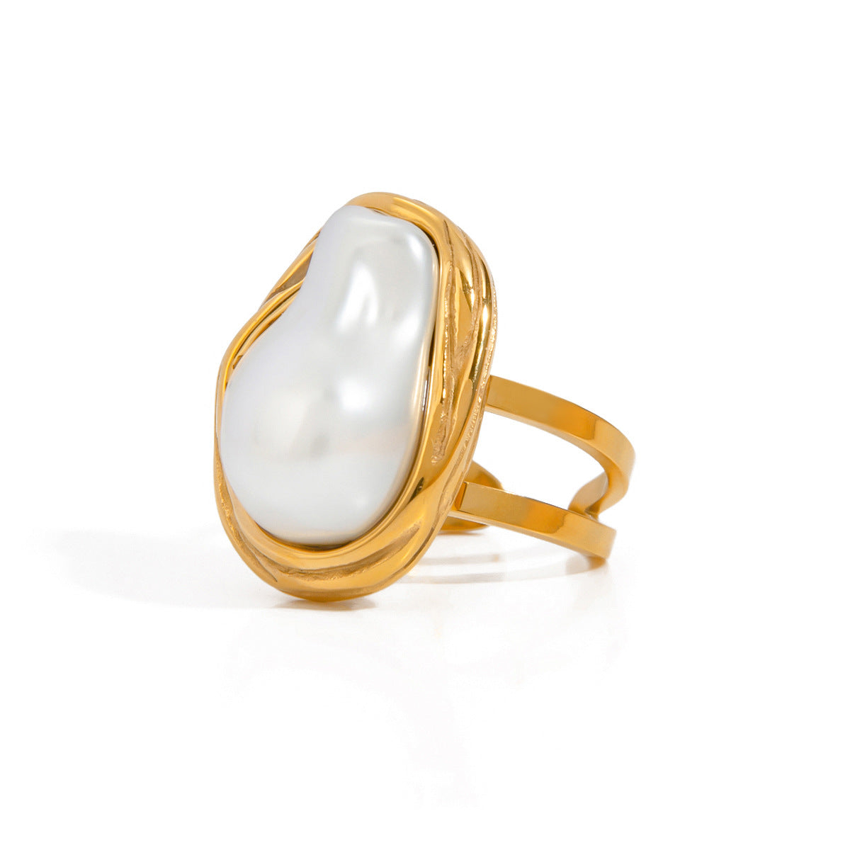 Stainless steel open ring for women's fashion ring