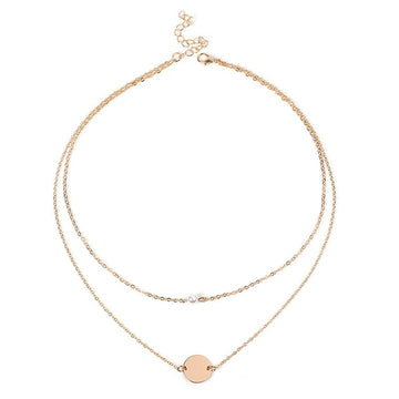 Round pearl necklace for girls