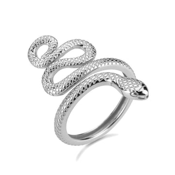 S925 Sterling Silver Multi-Ring Snake Open Ring Finger Ring
