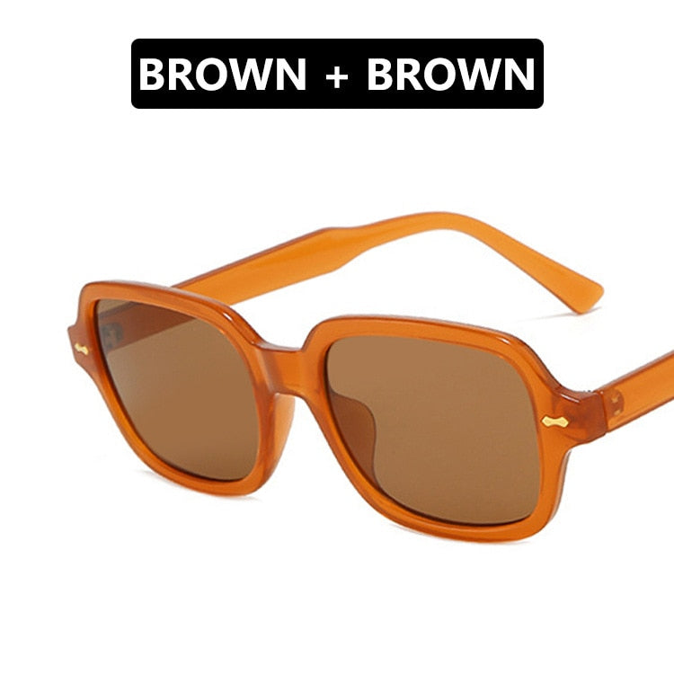Sunglasses Women Men Luxury Brand Designer  Vintage Sunglass Female Male Black Yellow Sun Glasses UV400